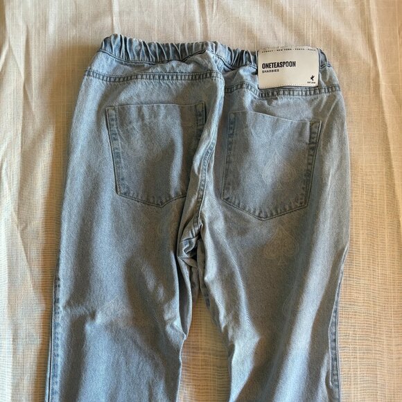 One Teaspoon Aced Shabbies Drawstring Boyfriend Jeans - Picture 4 of 4